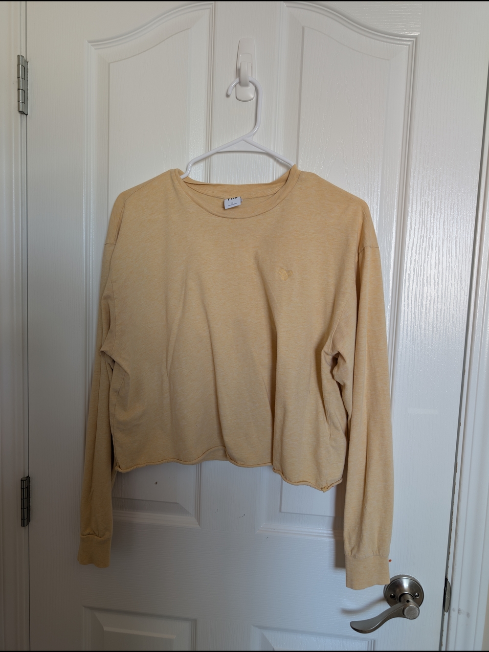 TNA Yellow crop long sleeve